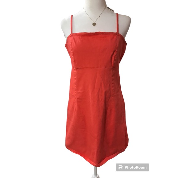 Wild Fable Large Orange Shoulder Strap Dress - Picture 10 of 11